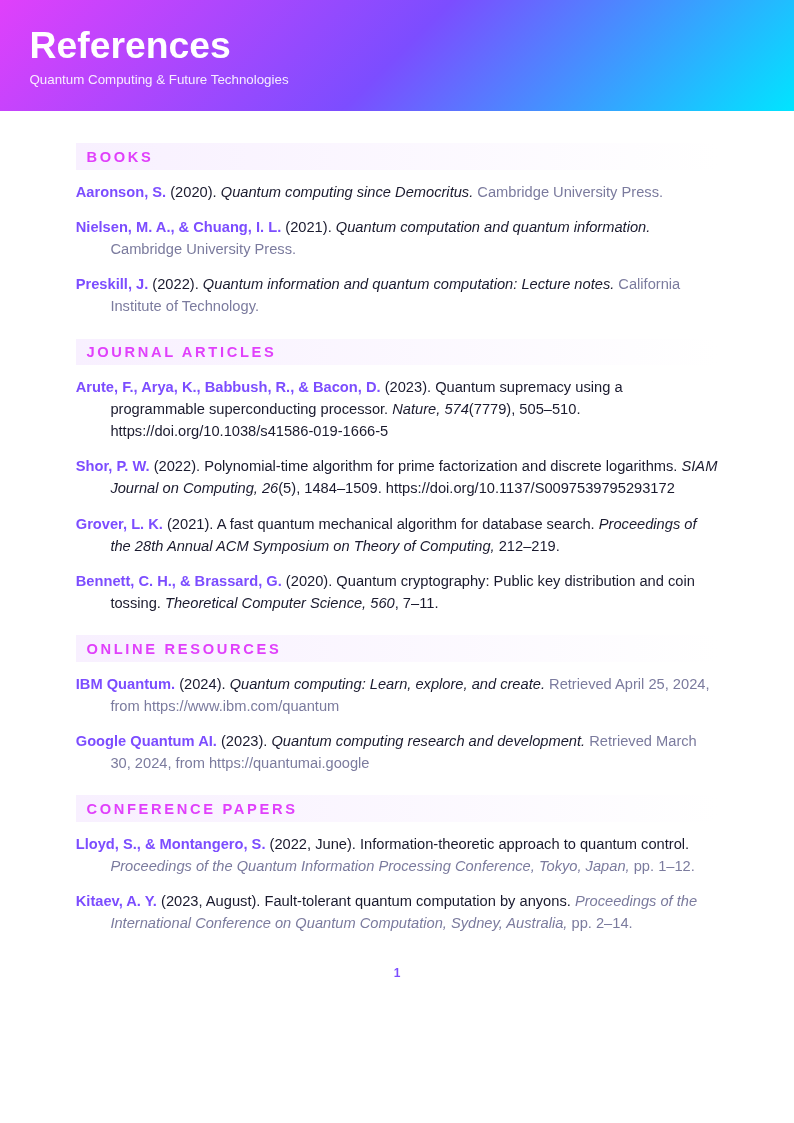 Holographic Citation